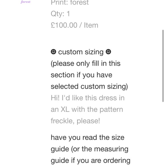 Mini Lupin Dress by Mia Layzell CUSTOMIZED - Picture 2 of 3